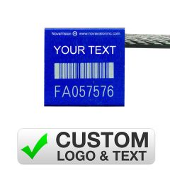 Custom Blue Cable Seal