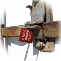 Cable Seal on Trailer Hasp